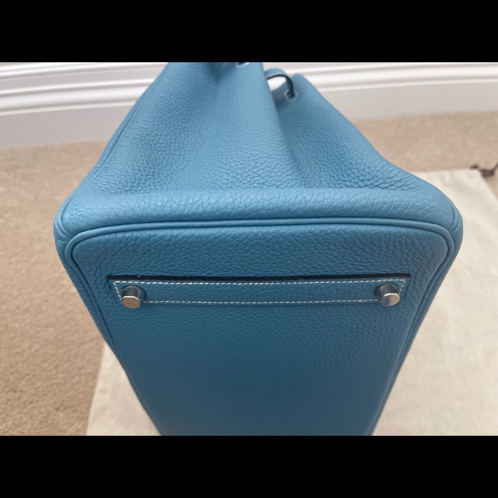 **SOLD** Hermes Togo Birkin 35 Blue Jean PHW - Picture 8 of 14